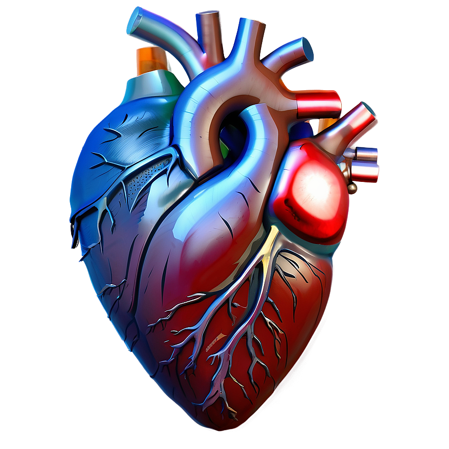 3d Heart Model Png D PNG Image