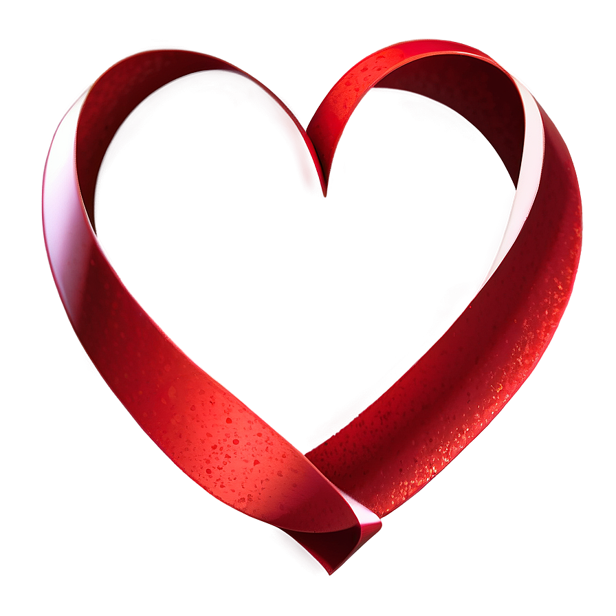 3d Heart Ribbon Png 76 PNG Image