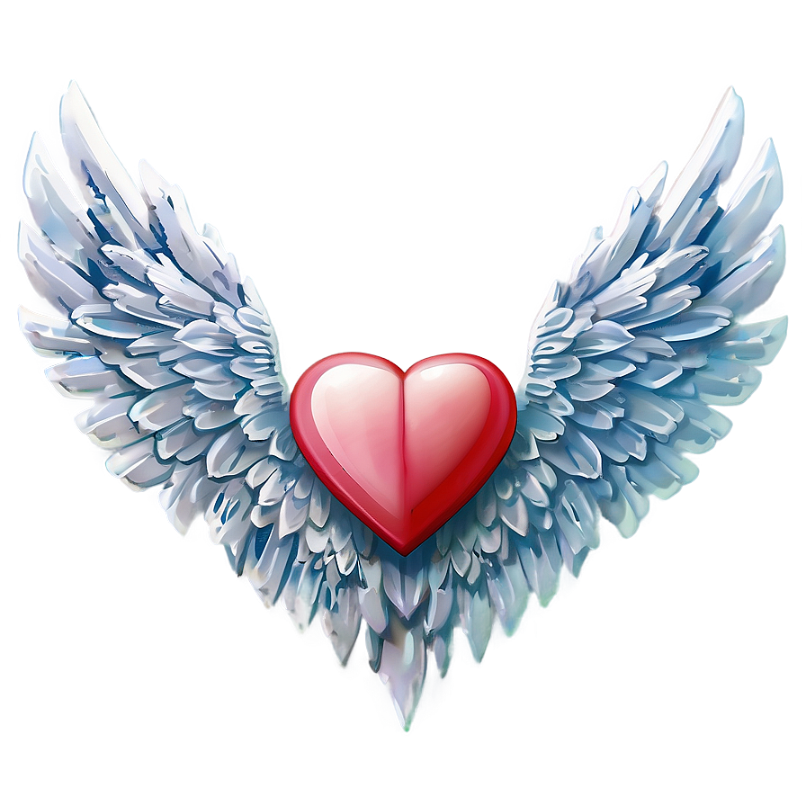 3d Heart With Wings Png Jye75 PNG Image