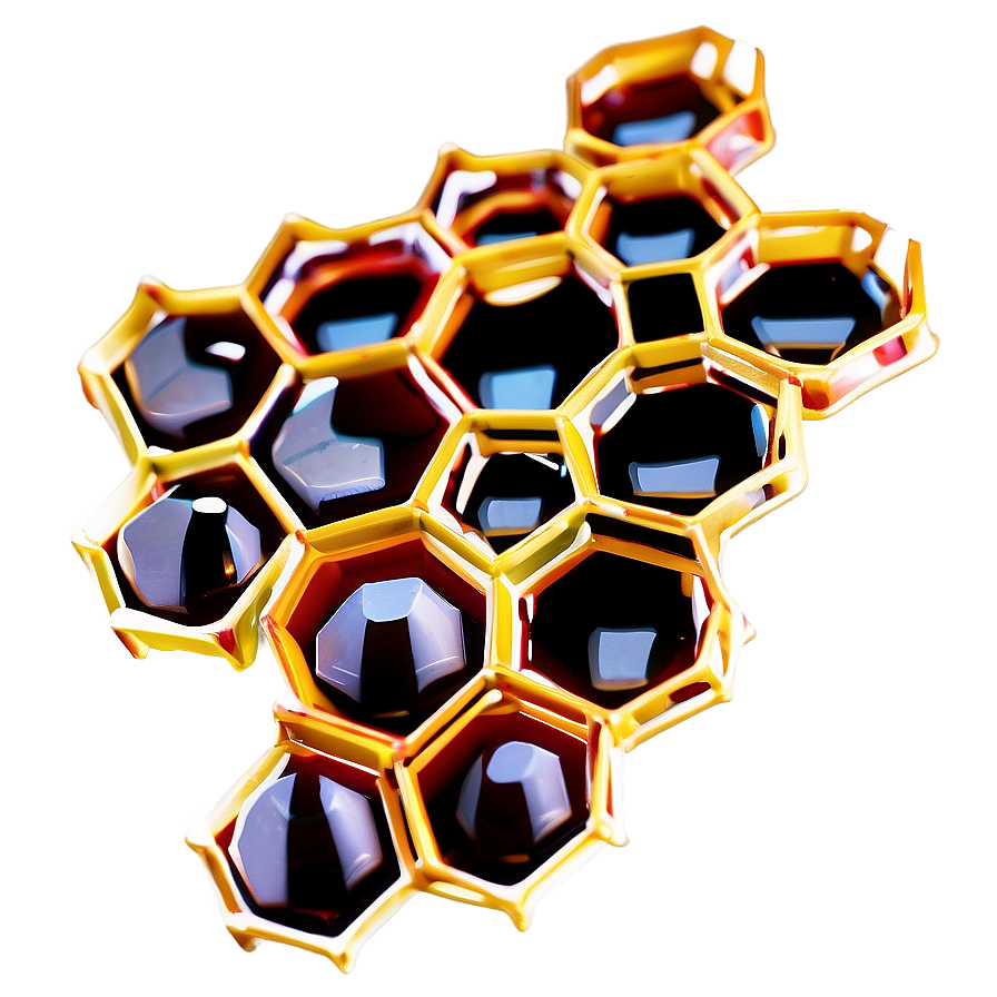 3d Honeycomb Model Png Ghg PNG Image