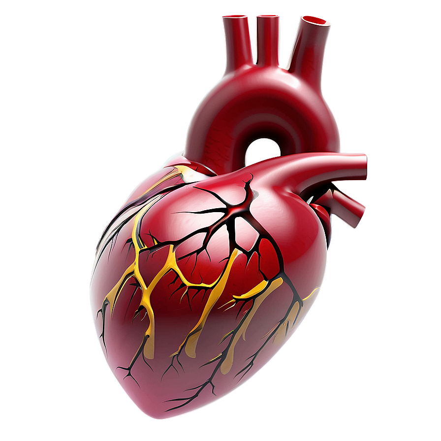 3d Human Heart Png Pux PNG Image