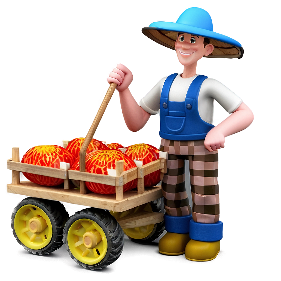 3d Man Farmer Png Kdx8 PNG Image