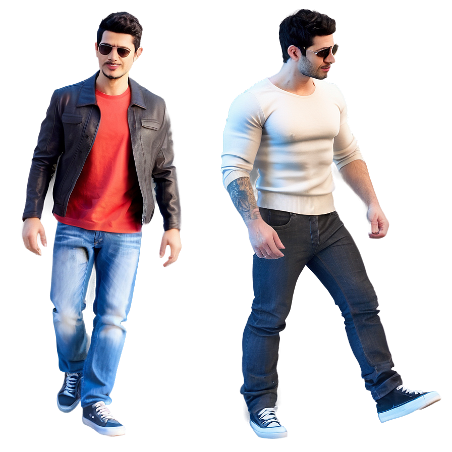 3d Man In Casual Clothes Png Sde PNG Image