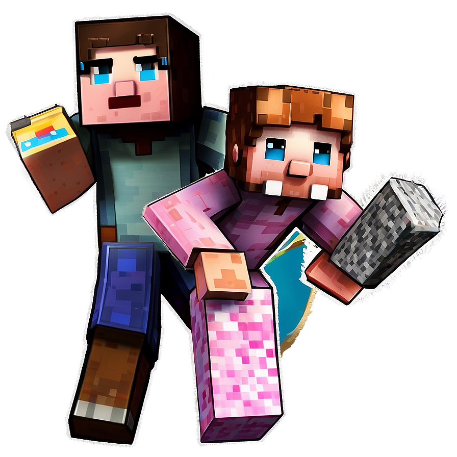 3d Minecraft Characters Png 05252024 PNG Image