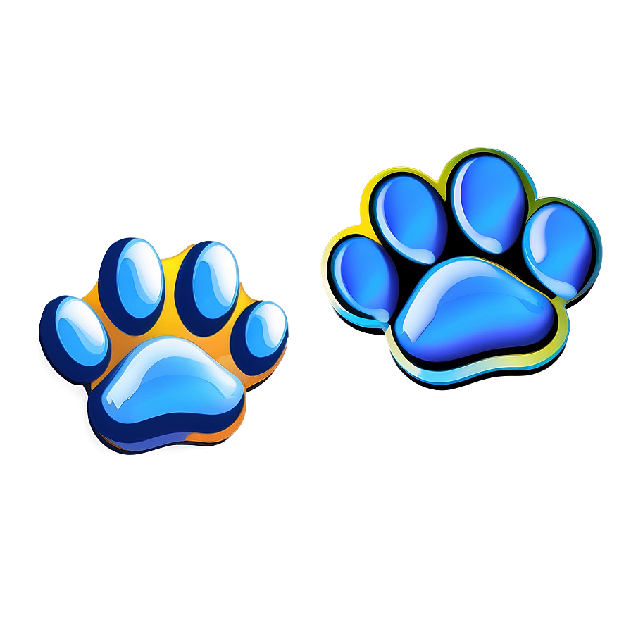 3d Paw Print Png 90 PNG Image