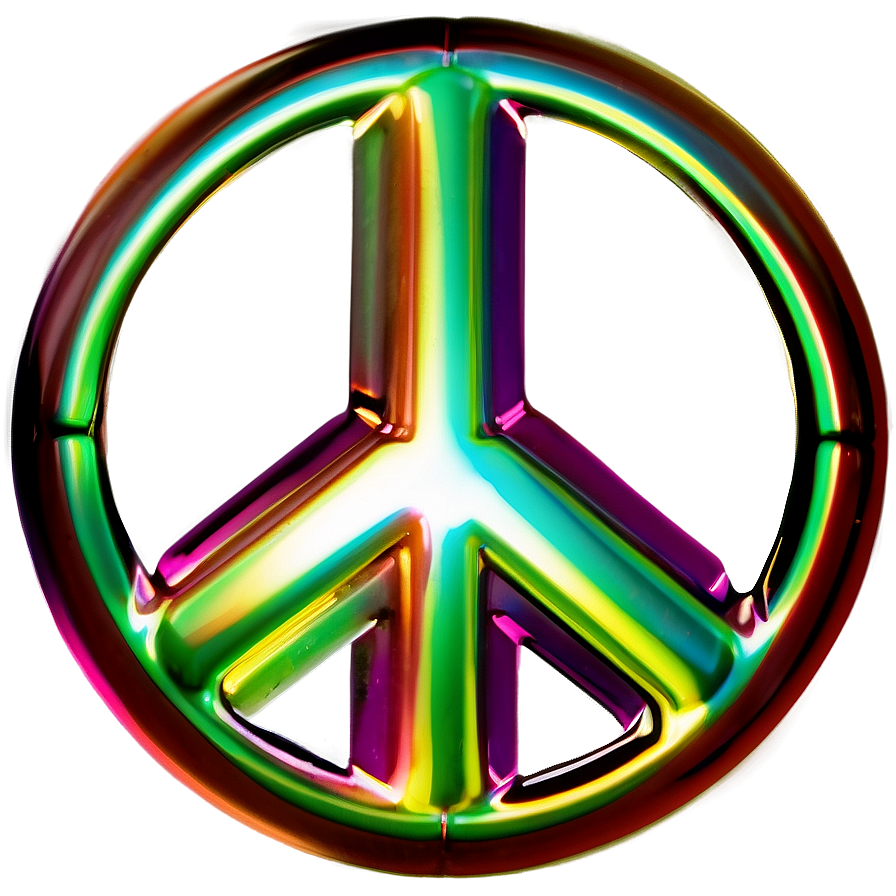 3d Peace Sign Png Kyk PNG Image