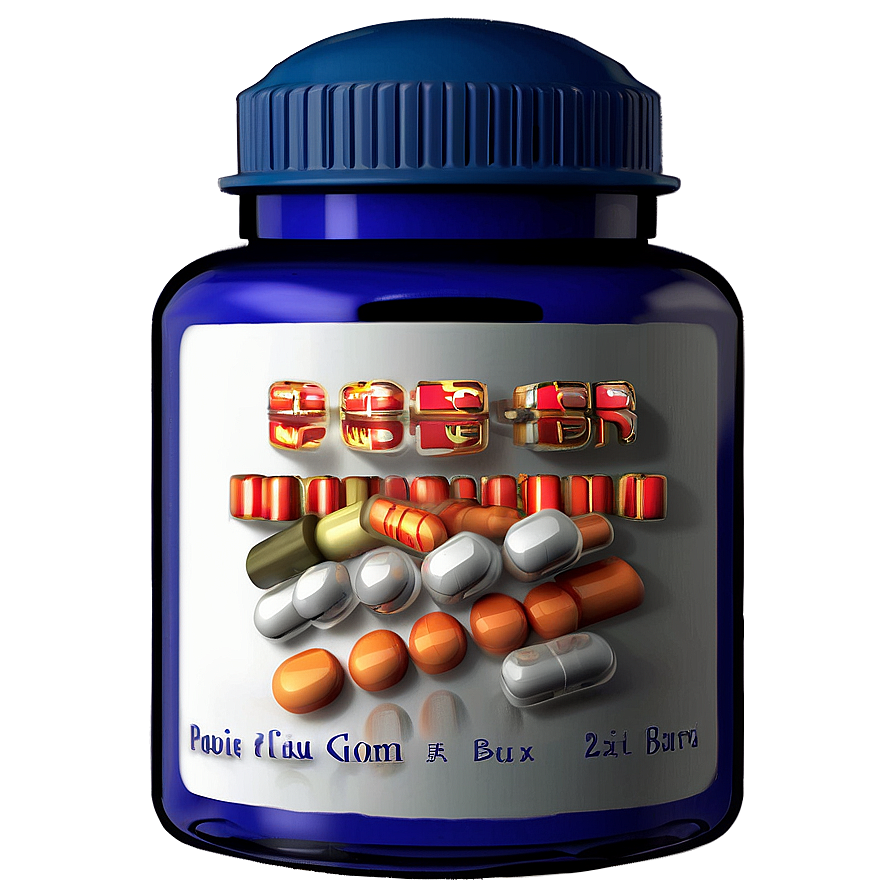 3d Pill Bottle Png 05252024 PNG Image