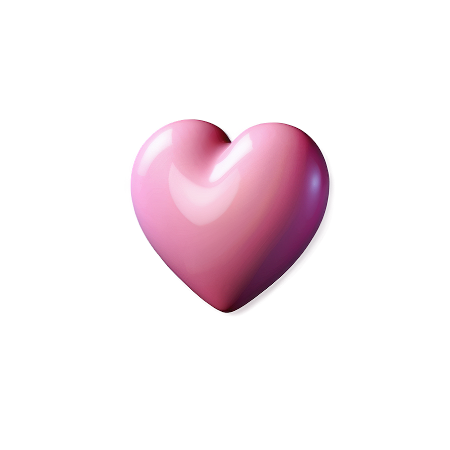 3d Pink Heart Emoji Png Ihu44 PNG Image