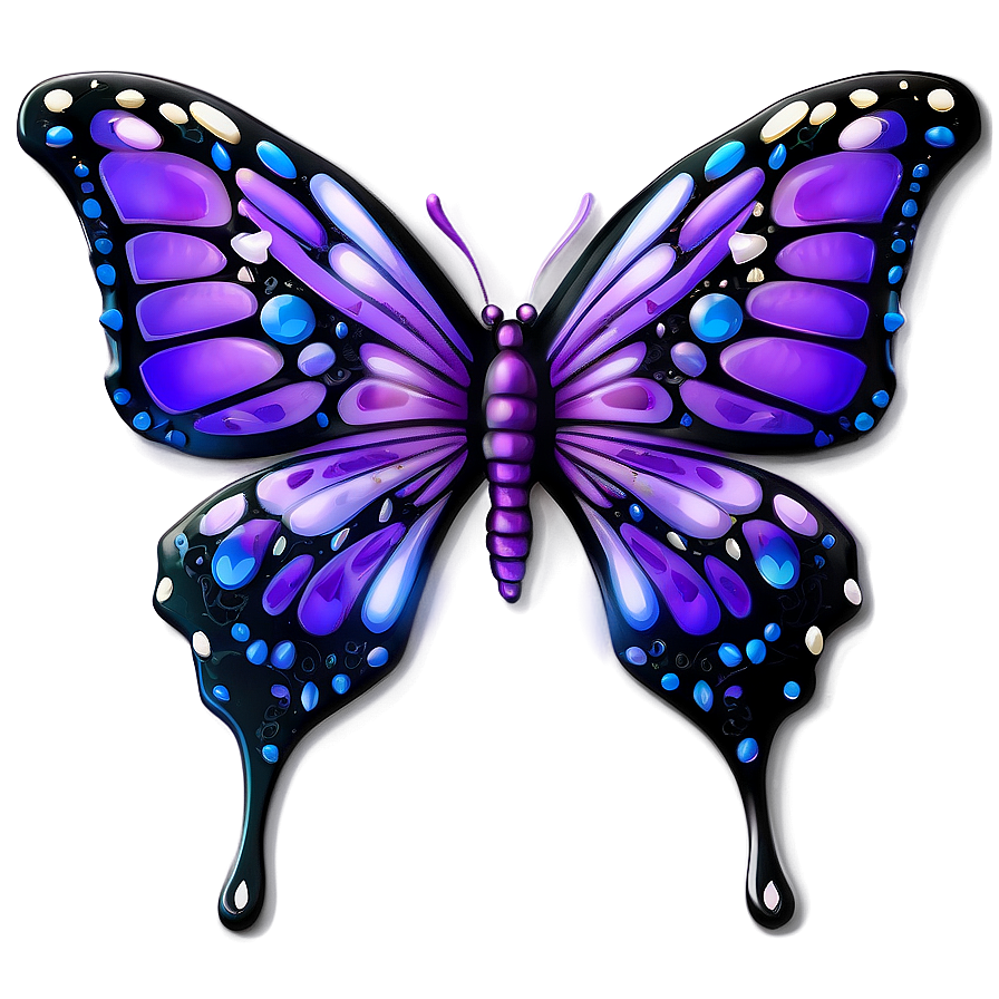 3d Purple Butterfly Png 05232024 PNG Image