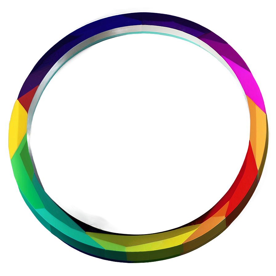 3d Rainbow Circle Visualization Png 06262024 PNG Image