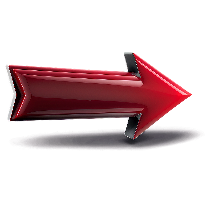 3d Red Arrow Transparent Png Mke PNG Image