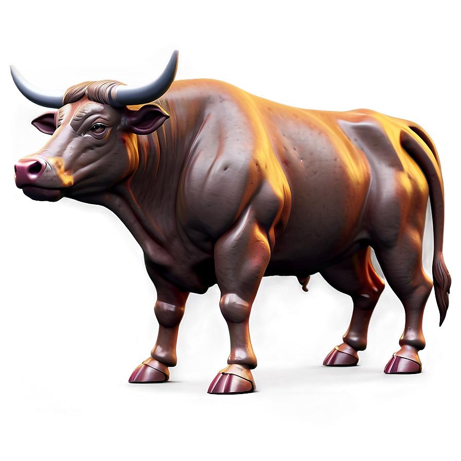 3d Rendered Bull Png Vsp PNG Image