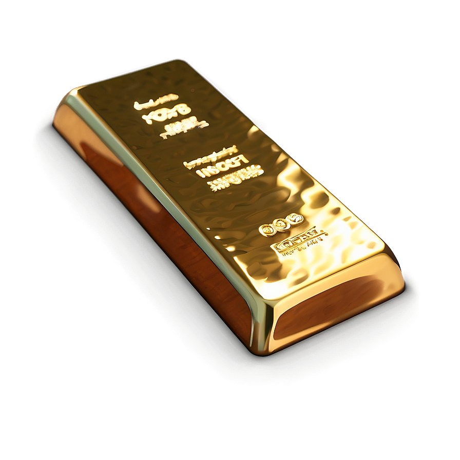 3d Rendered Gold Ingot Png 06292024 PNG Image