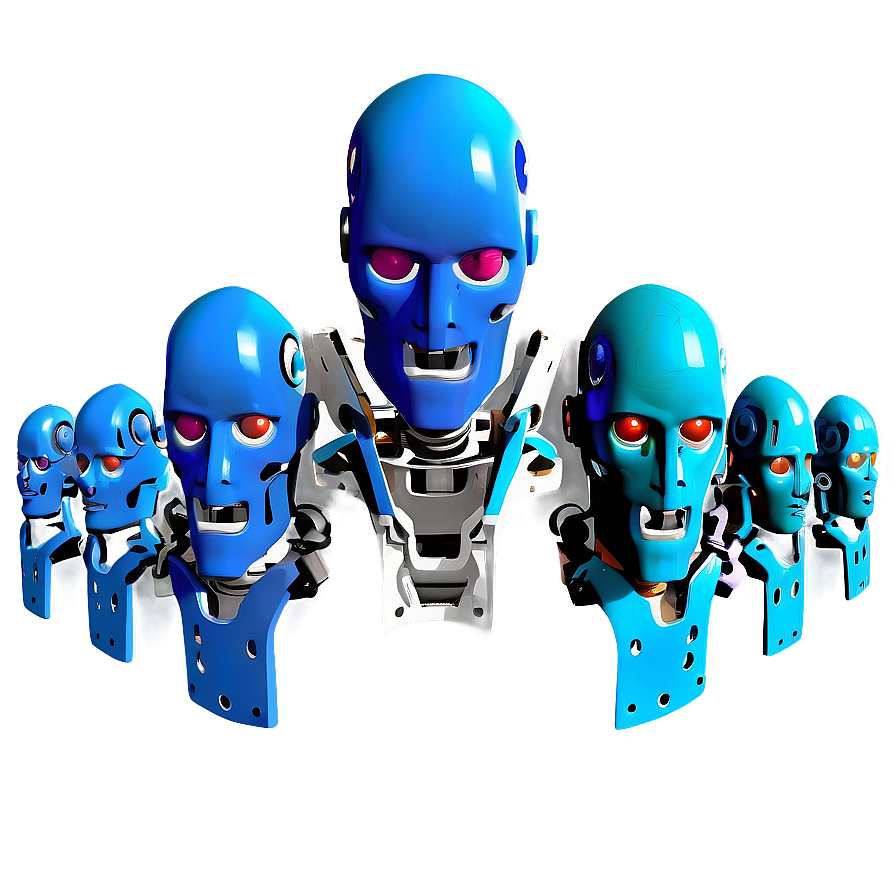 3d Robot Head Model Png Ofx78 PNG Image