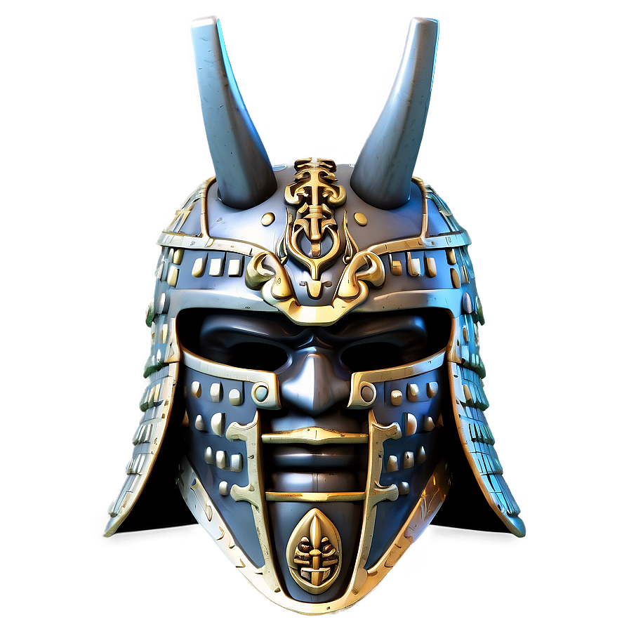 3d Samurai Helmet Png Agt76 PNG Image