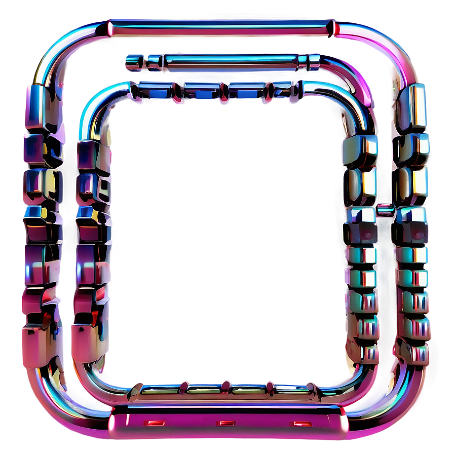 3d Square Outline Png Gnn22 PNG Image