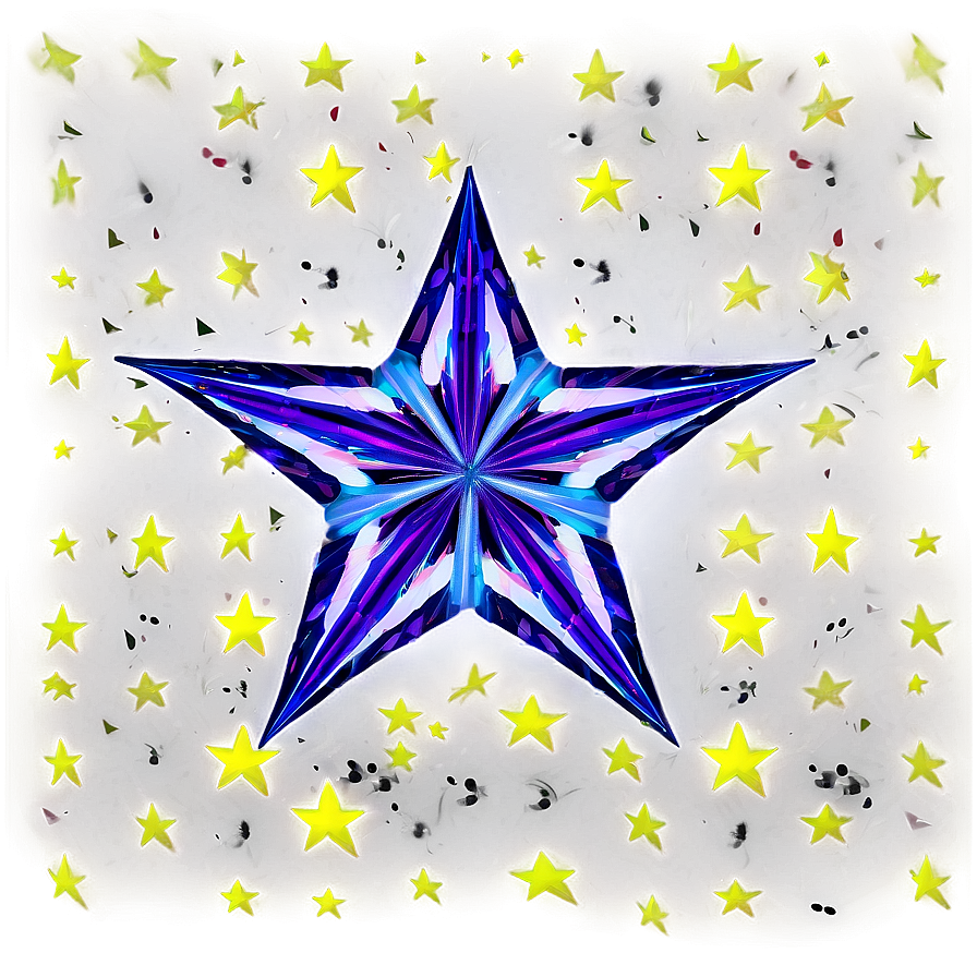 3d Star Pattern Png Wou43 PNG Image