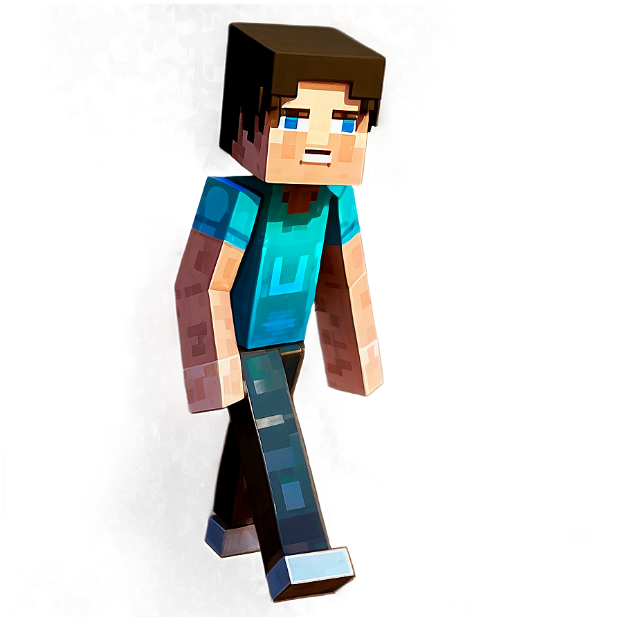 3d Steve Minecraft Head Png 06282024 PNG Image