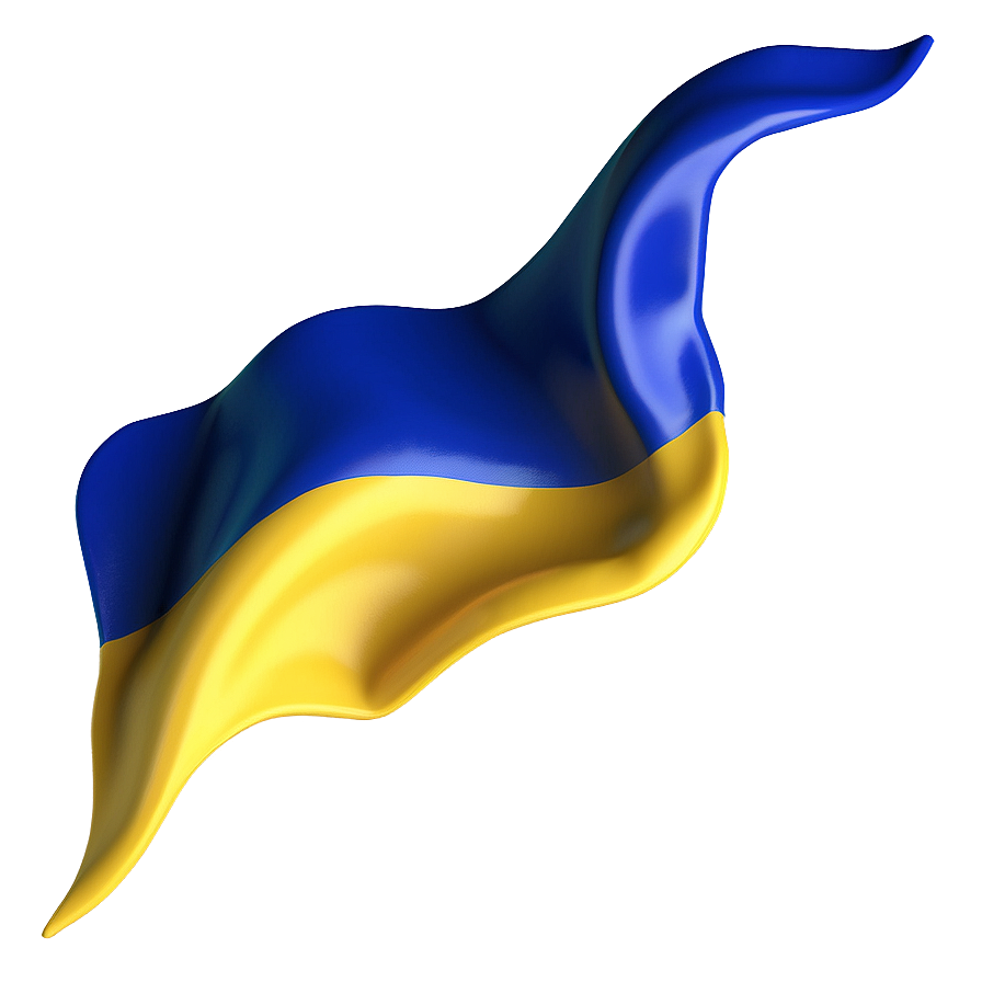 3d Ukraine Flag Png 05242024 PNG Image