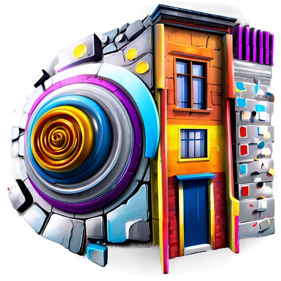 3d Urban Street Art Png 05212024 PNG Image