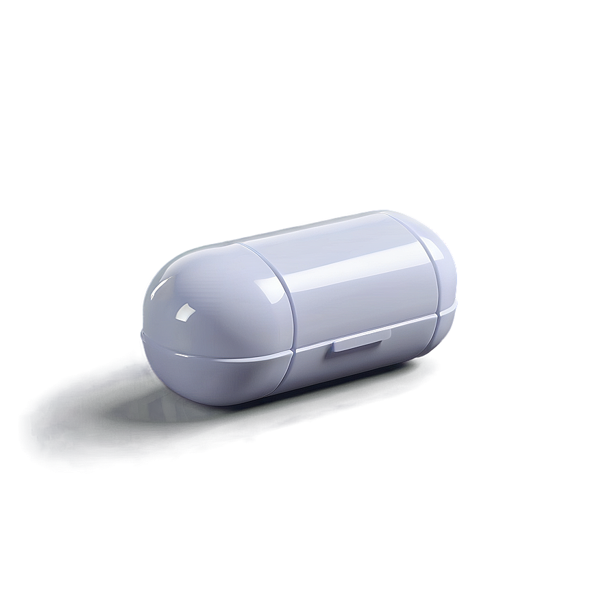 3d White Capsule Png 06282024 PNG Image