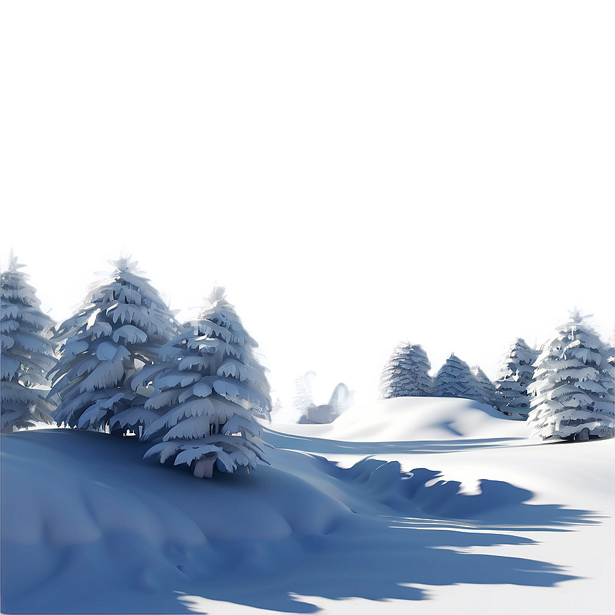 3d Winter Landscape Png 28 PNG Image