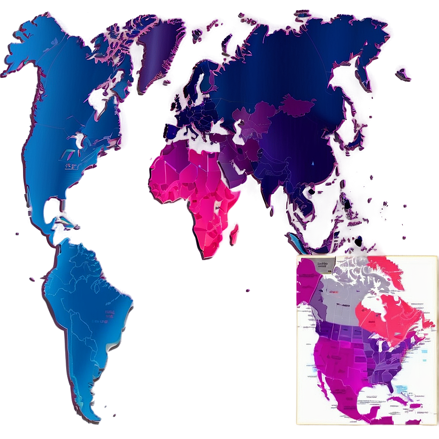 3d World Map Png Jlc PNG Image