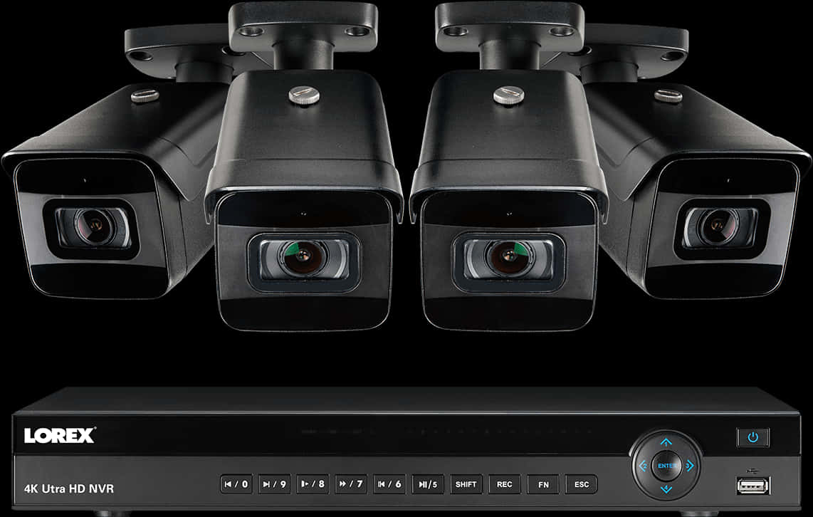 4 K Security Camera System Lorex PNG Image