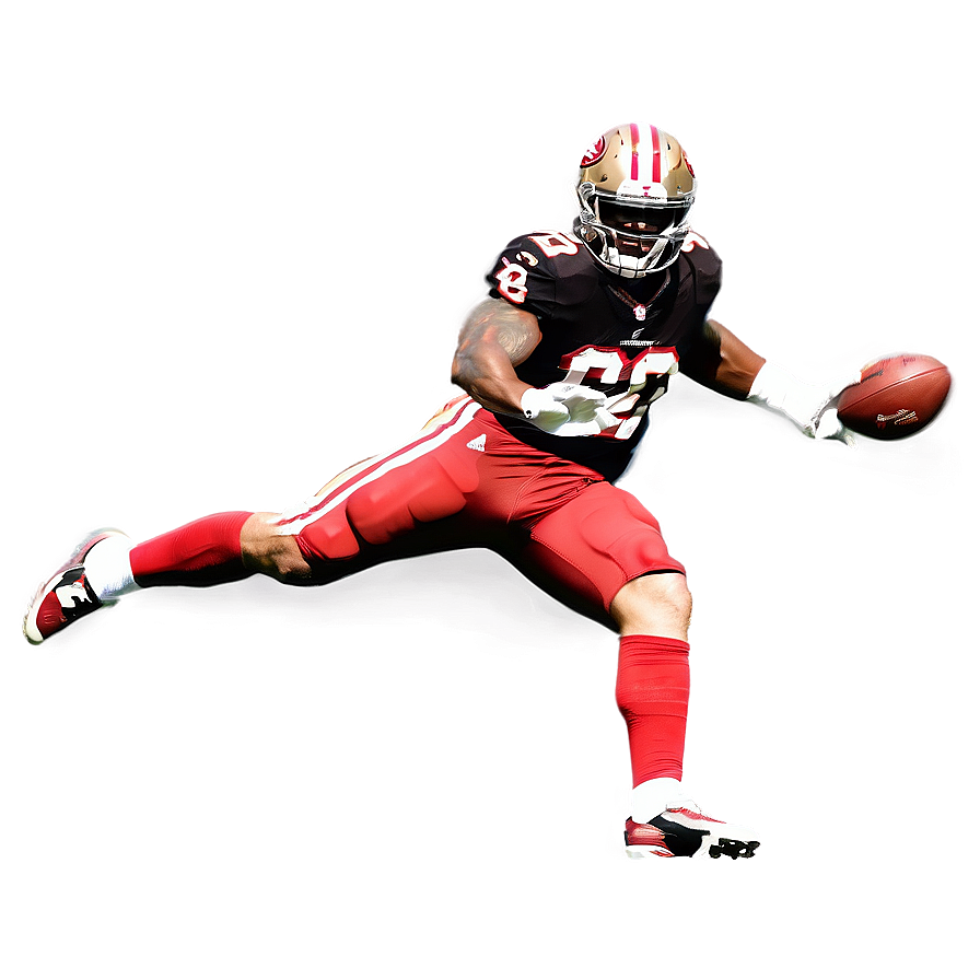 49ers Football Player Silhouette Png 84 PNG Image