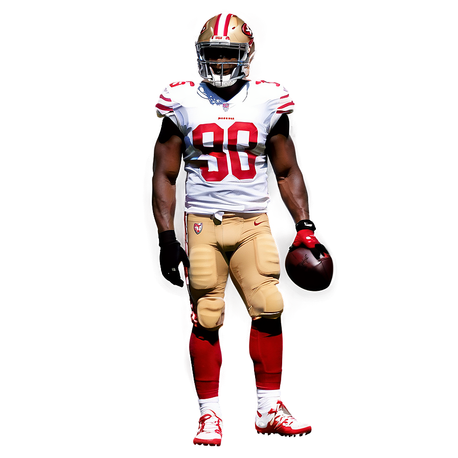 49ers Football Player Silhouette Png Hul33 PNG Image