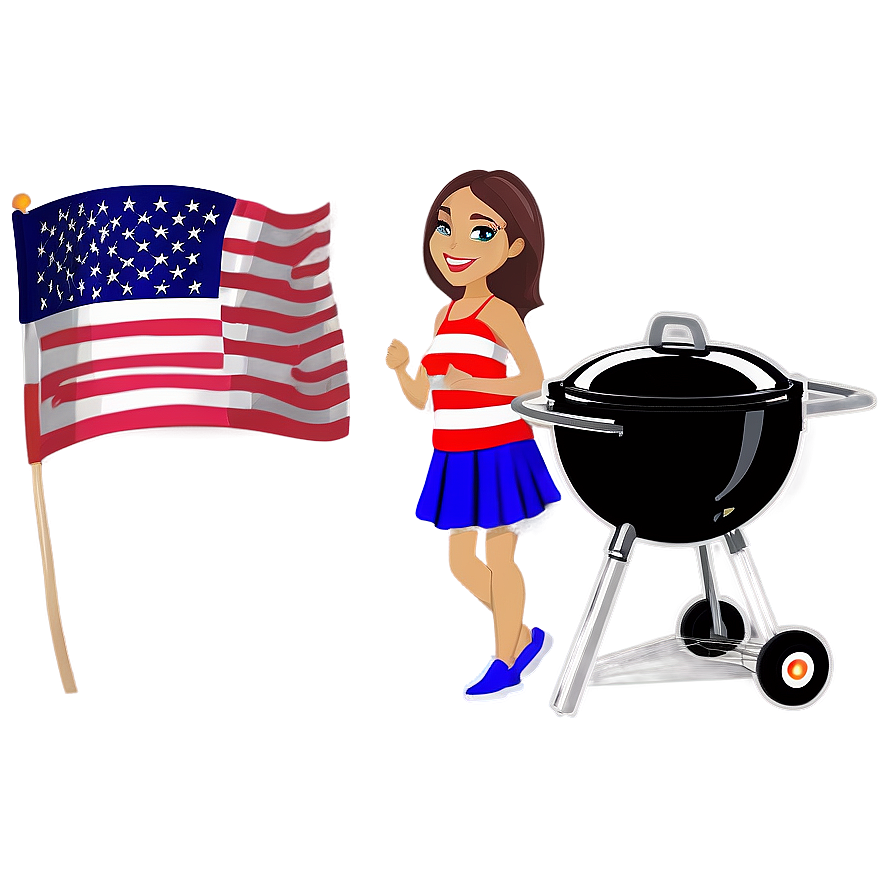 4th Of July Bbq Party Png Wsd3 PNG Image