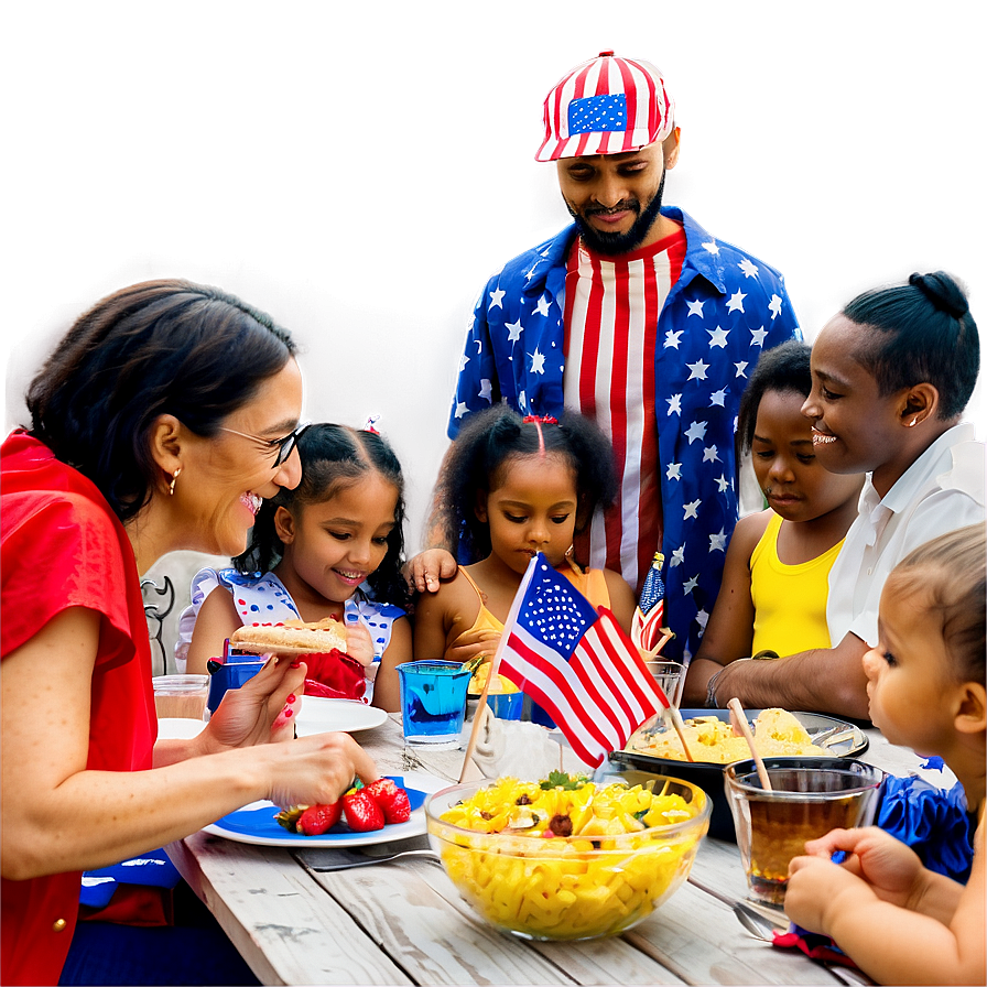 4th Of July Family Gathering Png 74 PNG Image