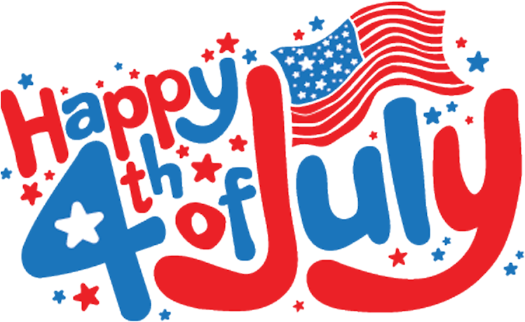 4thof July Celebration Greeting PNG Image