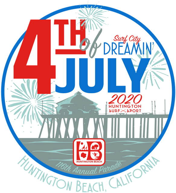 4thof July2020 Huntington Beach Poster PNG Image