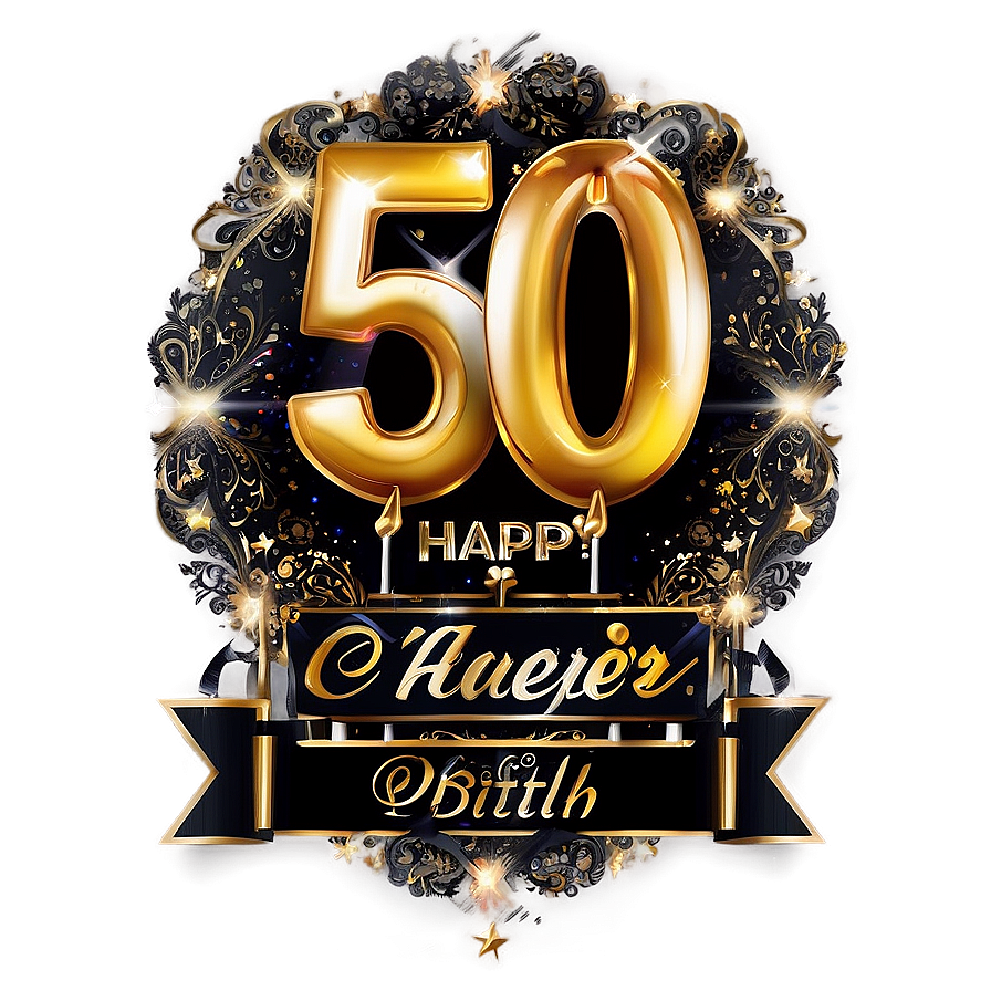 50th Birthday Celebration Cheers Png 55 PNG Image