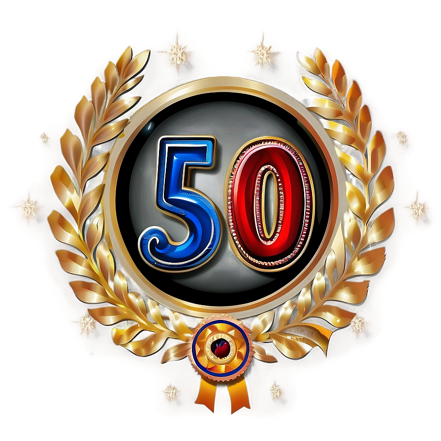 50th Birthday Elegance Event Png 1 PNG Image