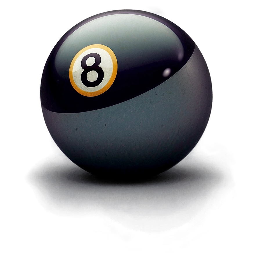 8 Ball Glowing Edge Png Vxg PNG Image