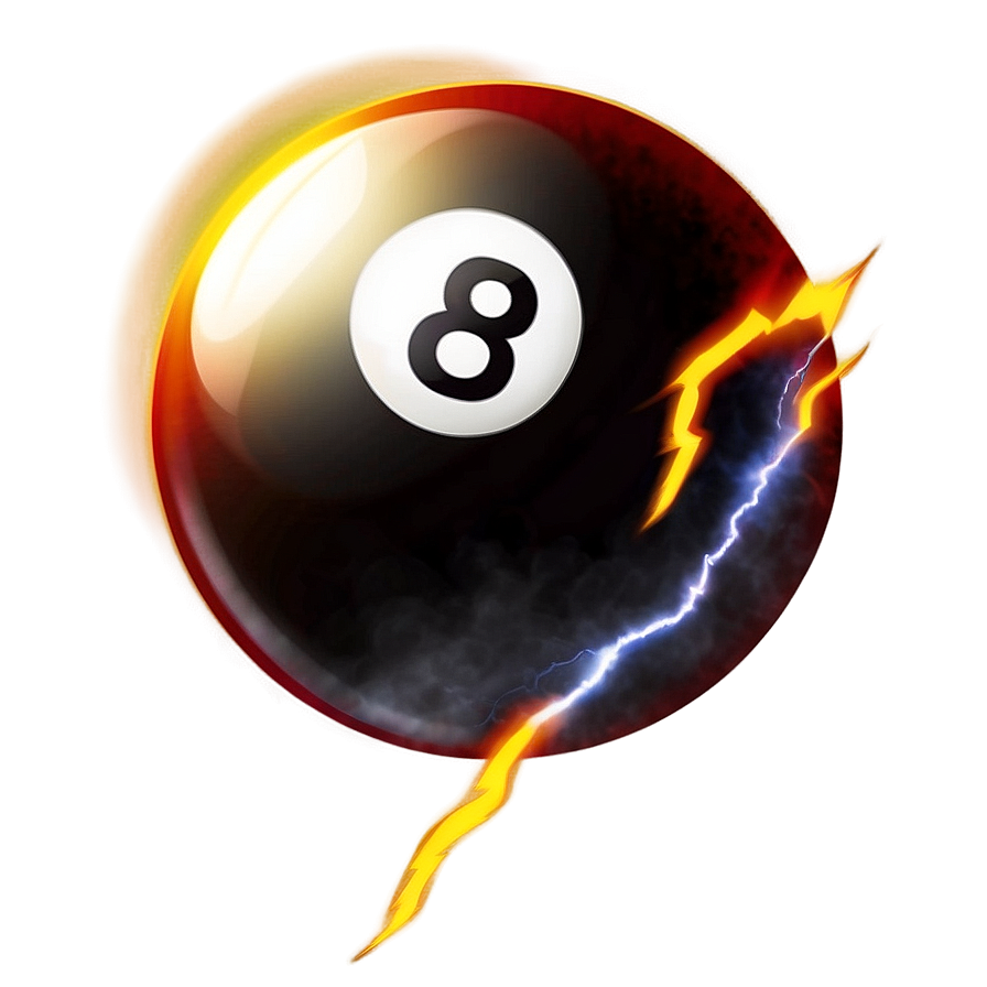 8 Ball With Lightning Png 51 PNG Image