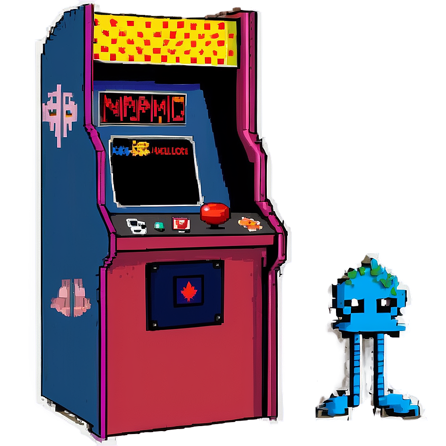 8-bit Arcade Characters Png 06292024 PNG Image