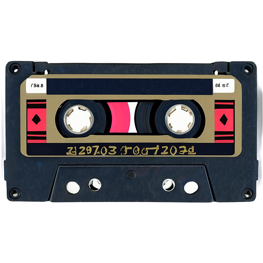 80s Cassette Tape Png Dcj PNG Image