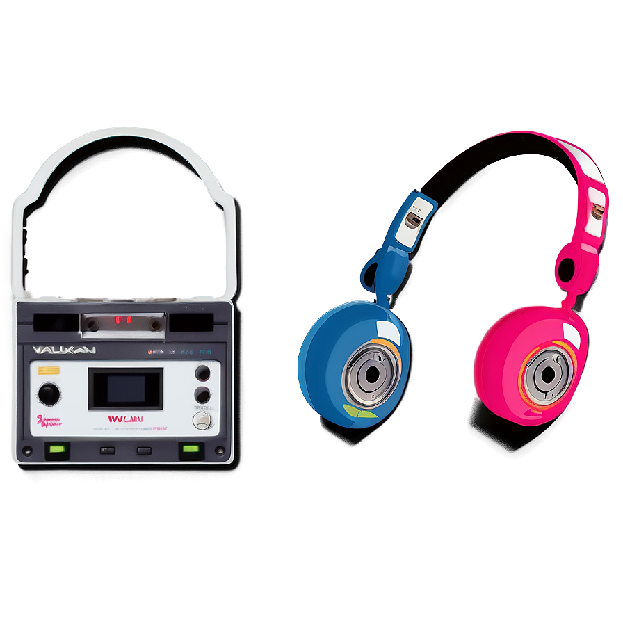 80s Style Walkman Illustration Png 81 PNG Image