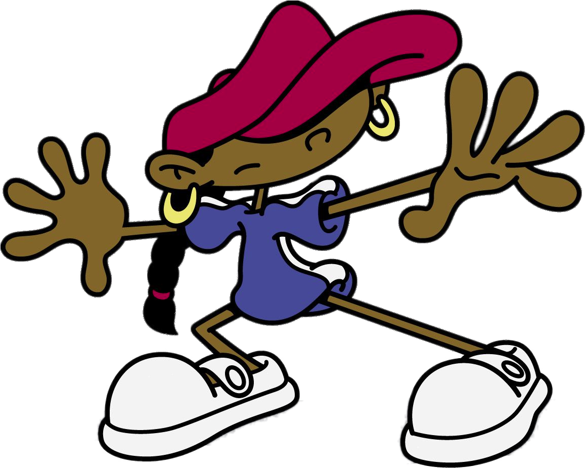 90s Animated Hip Hop Character.png PNG Image