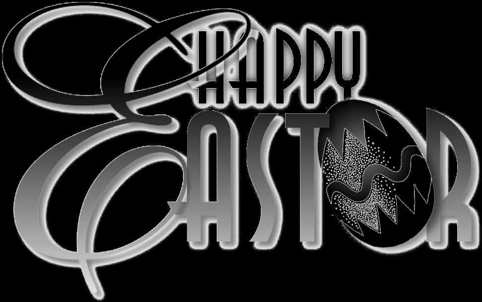 A Black And White Text With A Black Egg PNG Image