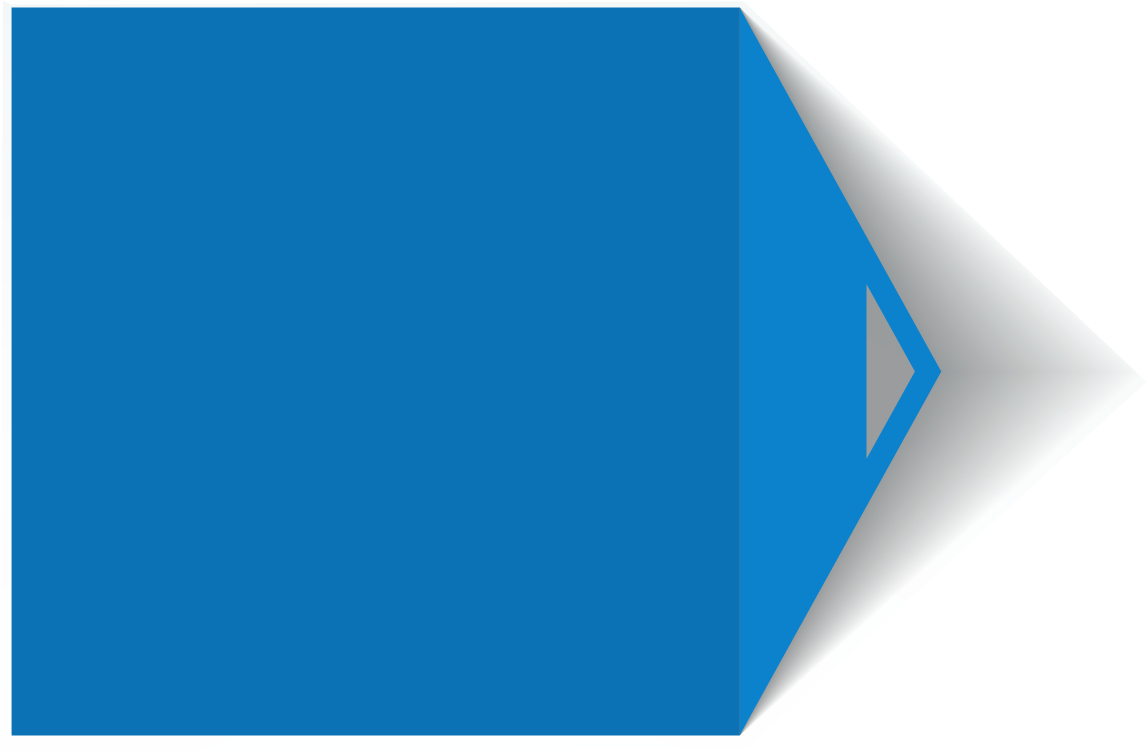 A Blue Square With White Corner PNG Image