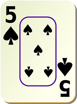 A Card With A Card Of Spades PNG Image