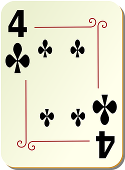 A Card With A Number Of Clubs And Symbols PNG Image