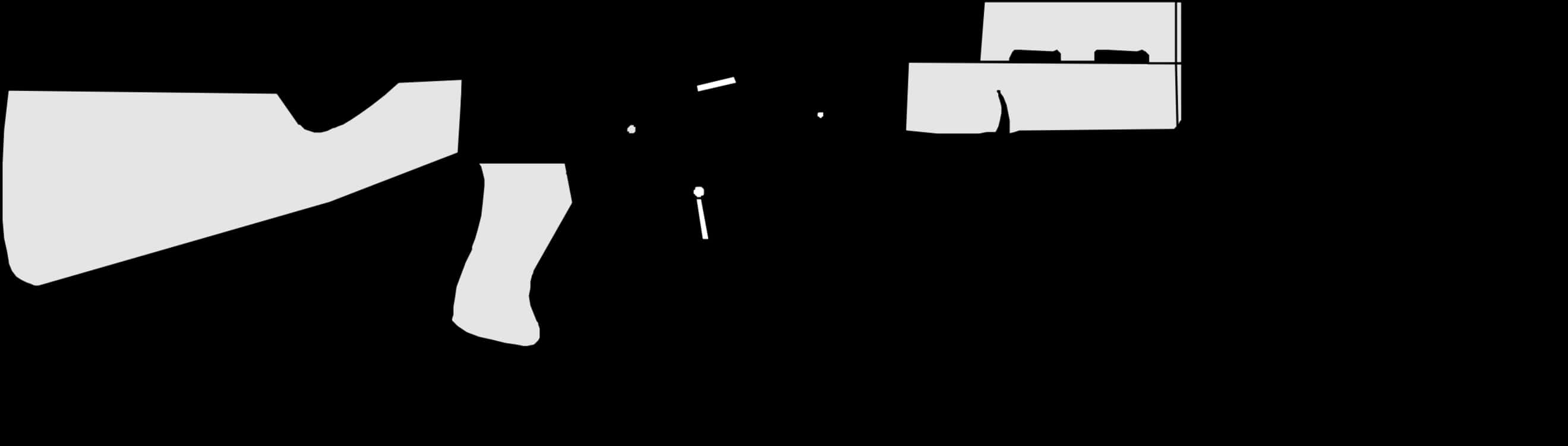 A K47 Silhouette PNG Image