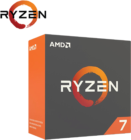 A M D Ryzen7 Processor Box PNG Image