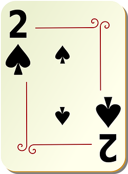 A Playing Card With A Number Of Spades And Spades PNG Image