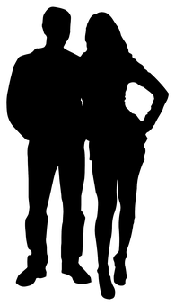 A Silhouette Of A Person PNG Image